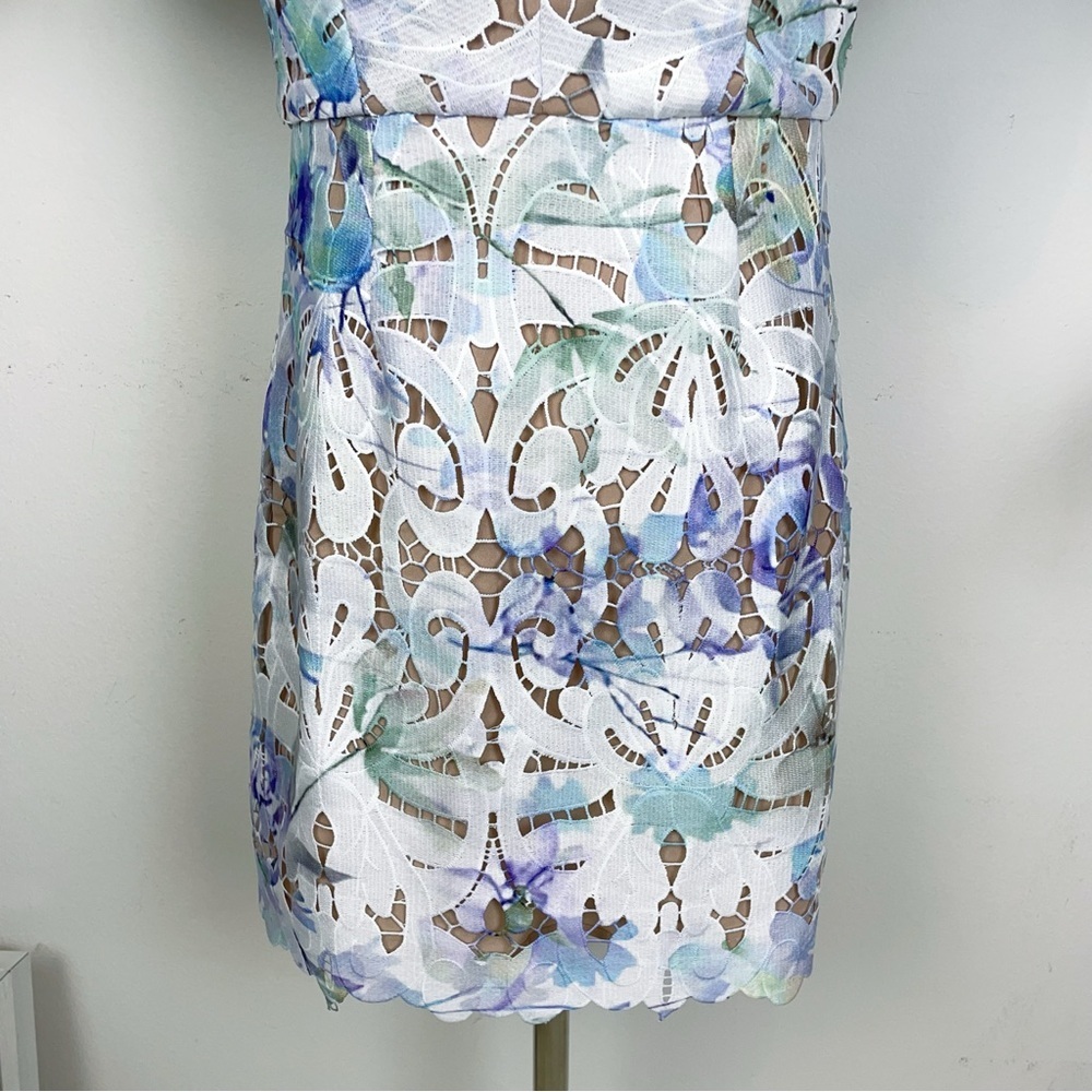Elliatt Seville Lace Mini Dress in Spring Multi - Picture 7 of 11